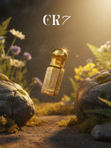 CR7 golden perfume bottle with spray cap